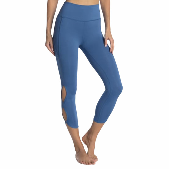 Free People Movement Yoga Hi Rise Infinity Leggings Bright Ocean Blue  Size S - Picture 3 of 13
